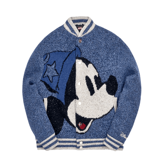Kith x Disney Varsity Jacket 'Navy' — XXS — Front View