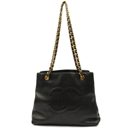 Chanel Tote Vintage Tote in Black, Lambskin Leather — Alternate View 8