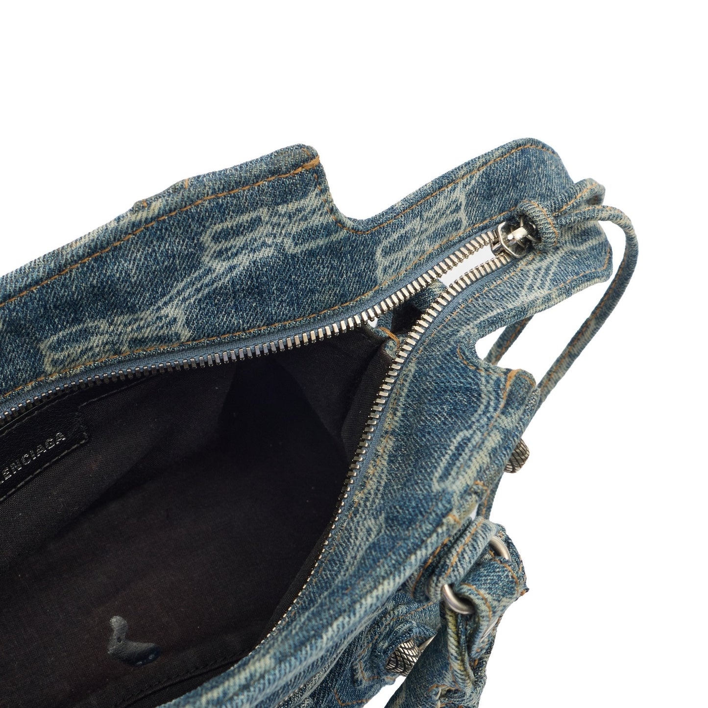 Balenciaga Mini Bag Neo Cagole XS in Blue, Canvas — Alternate View 7