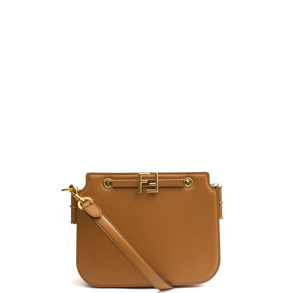 Fendi Cross Body Touch in Brown, Leather — Alternate View 8