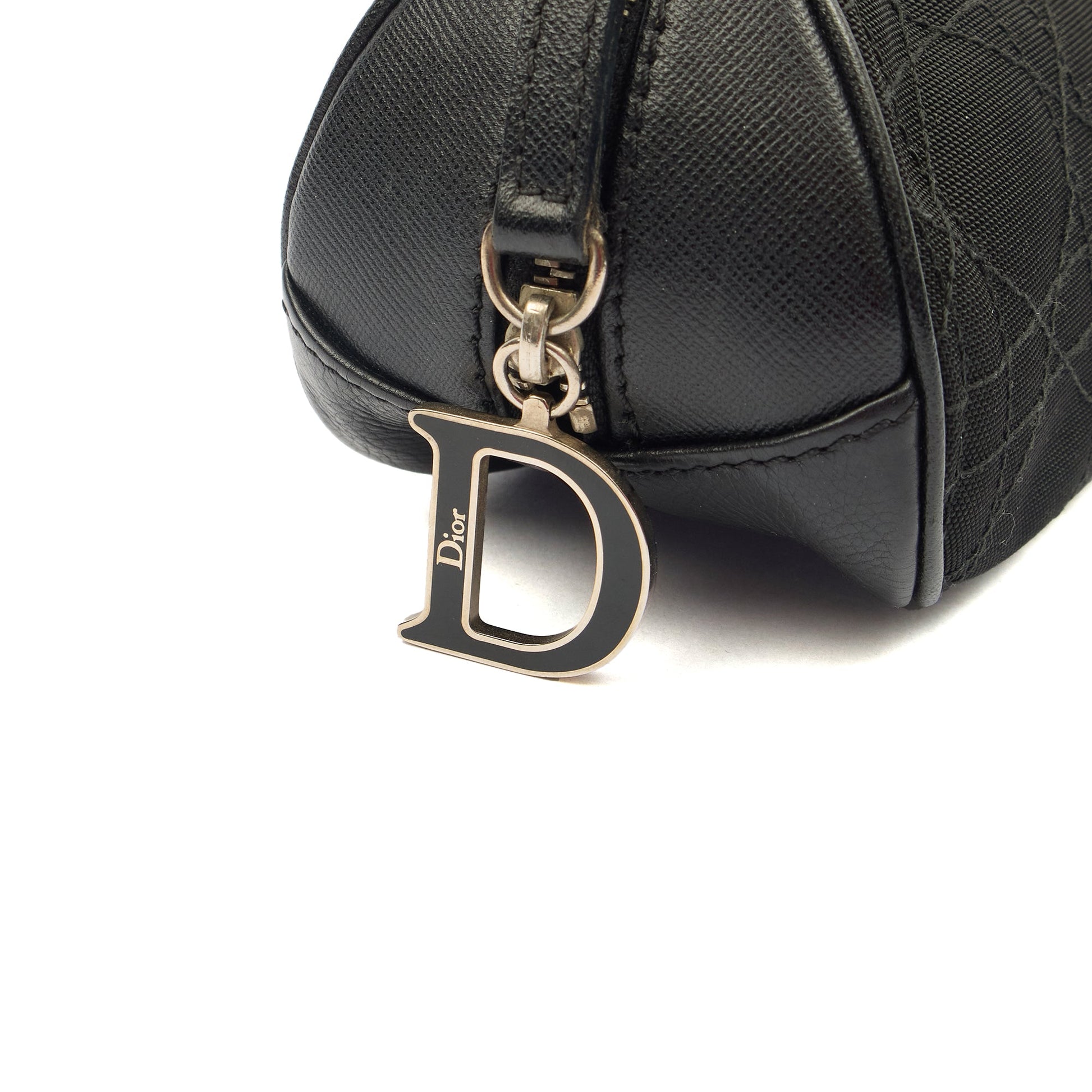 Christian Dior Mini Bag Clutch in Black, Fabric — Lifestyle View