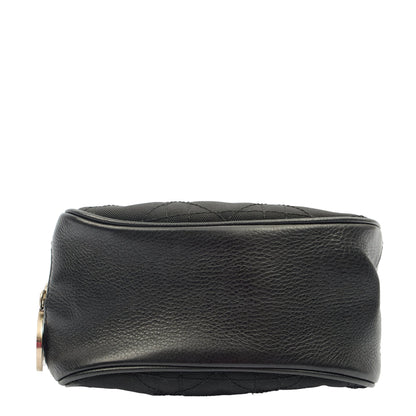 Christian Dior Mini Bag Clutch in Black, Fabric — Top View