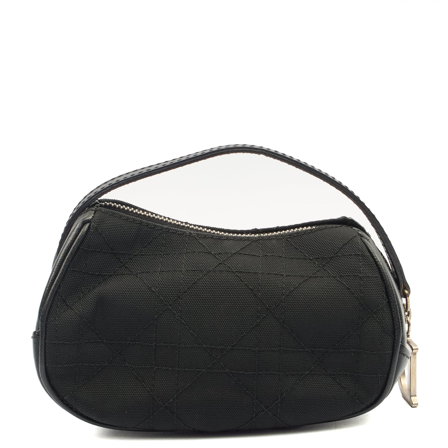 Christian Dior Mini Bag Clutch in Black, Fabric — Back View
