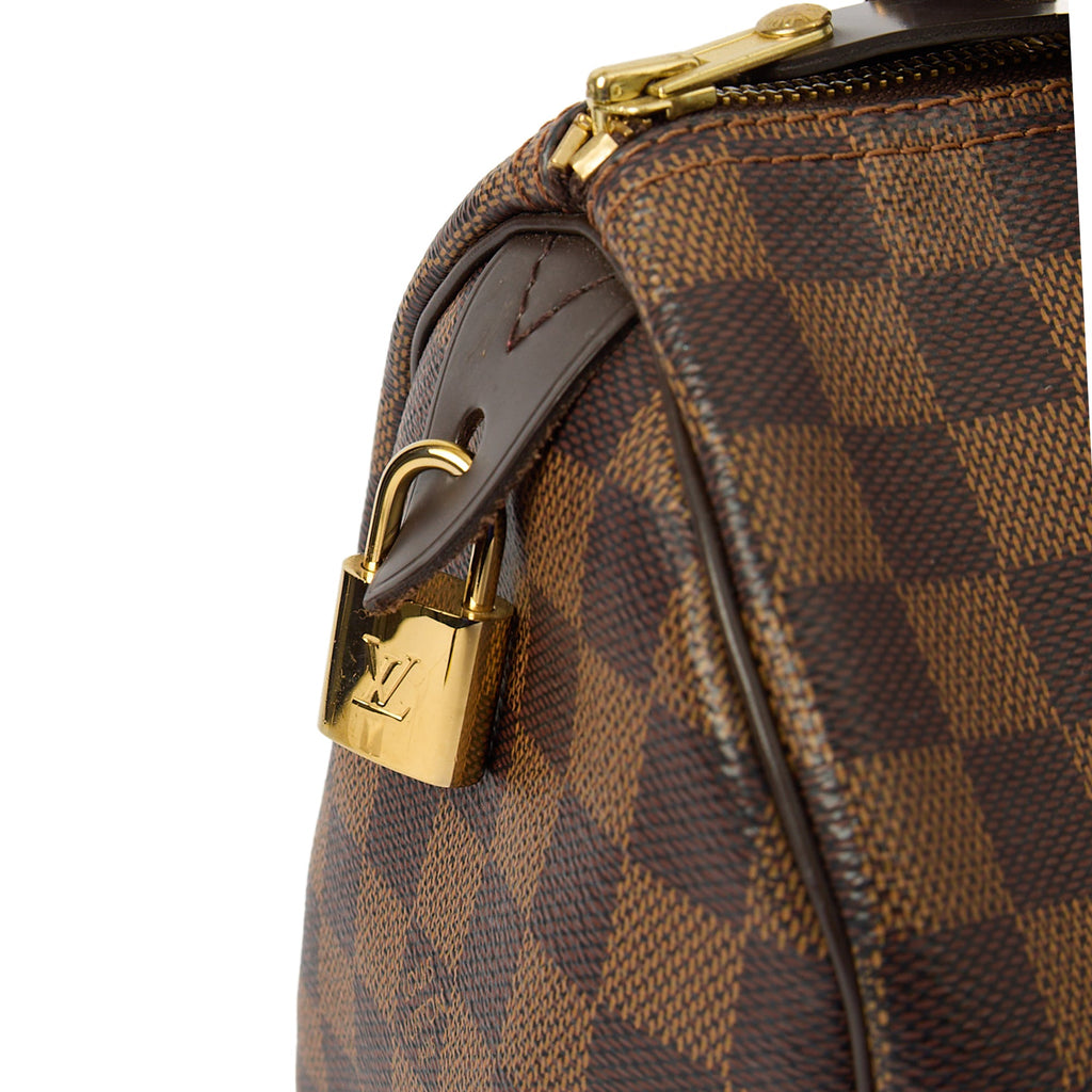 Louis Vuitton Tote Speedy 25 in Damier Ebene, Canvas — Side View