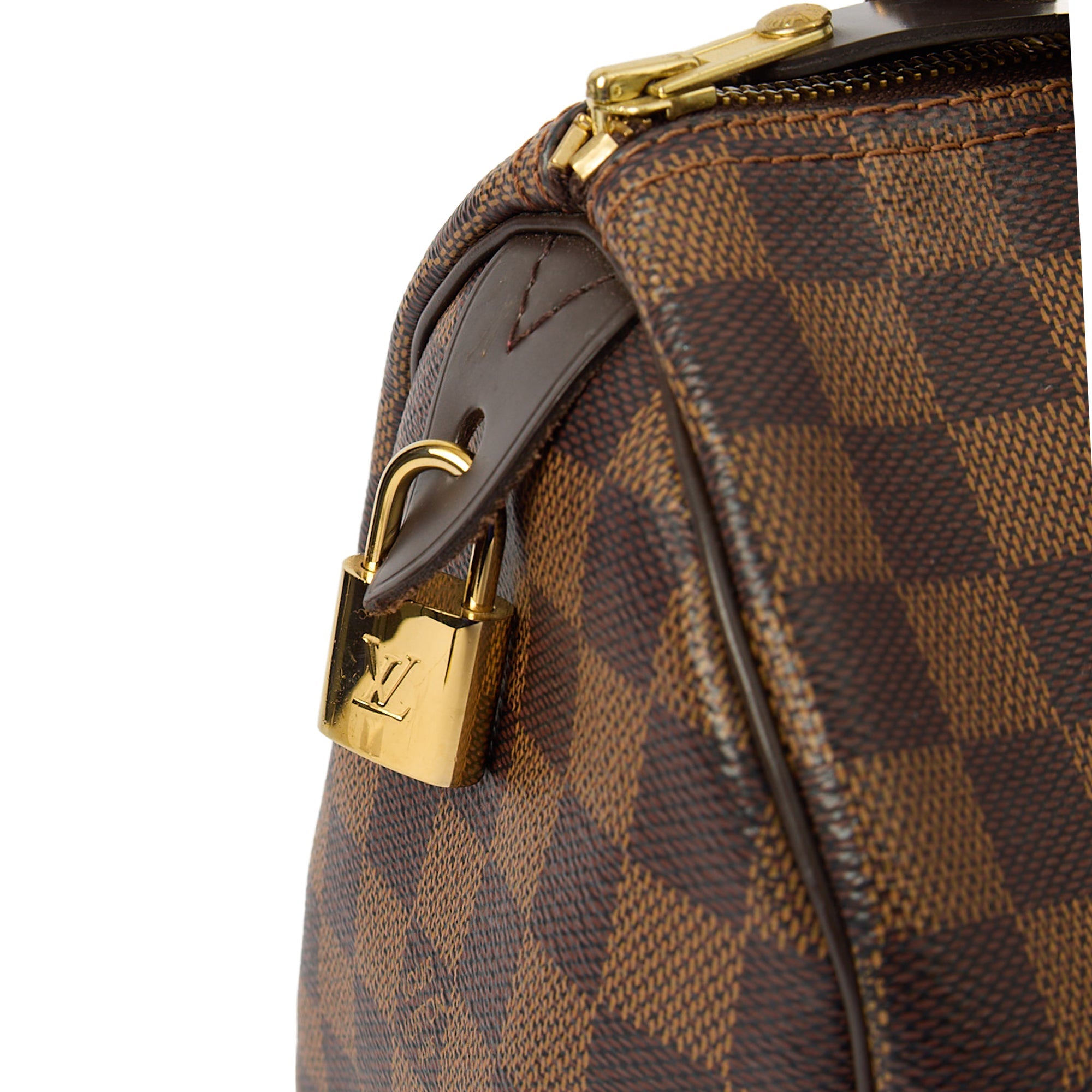 Louis Vuitton Tote Speedy 25 in Damier Ebene, Canvas — Side View