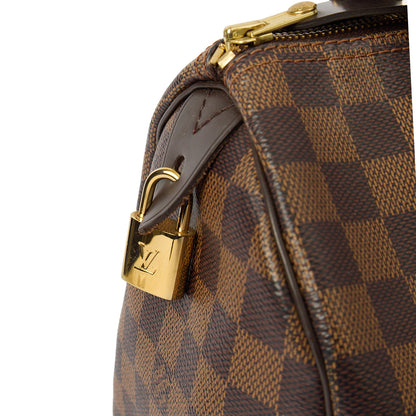 Louis Vuitton Tote Speedy 25 in Damier Ebene, Canvas — Side View