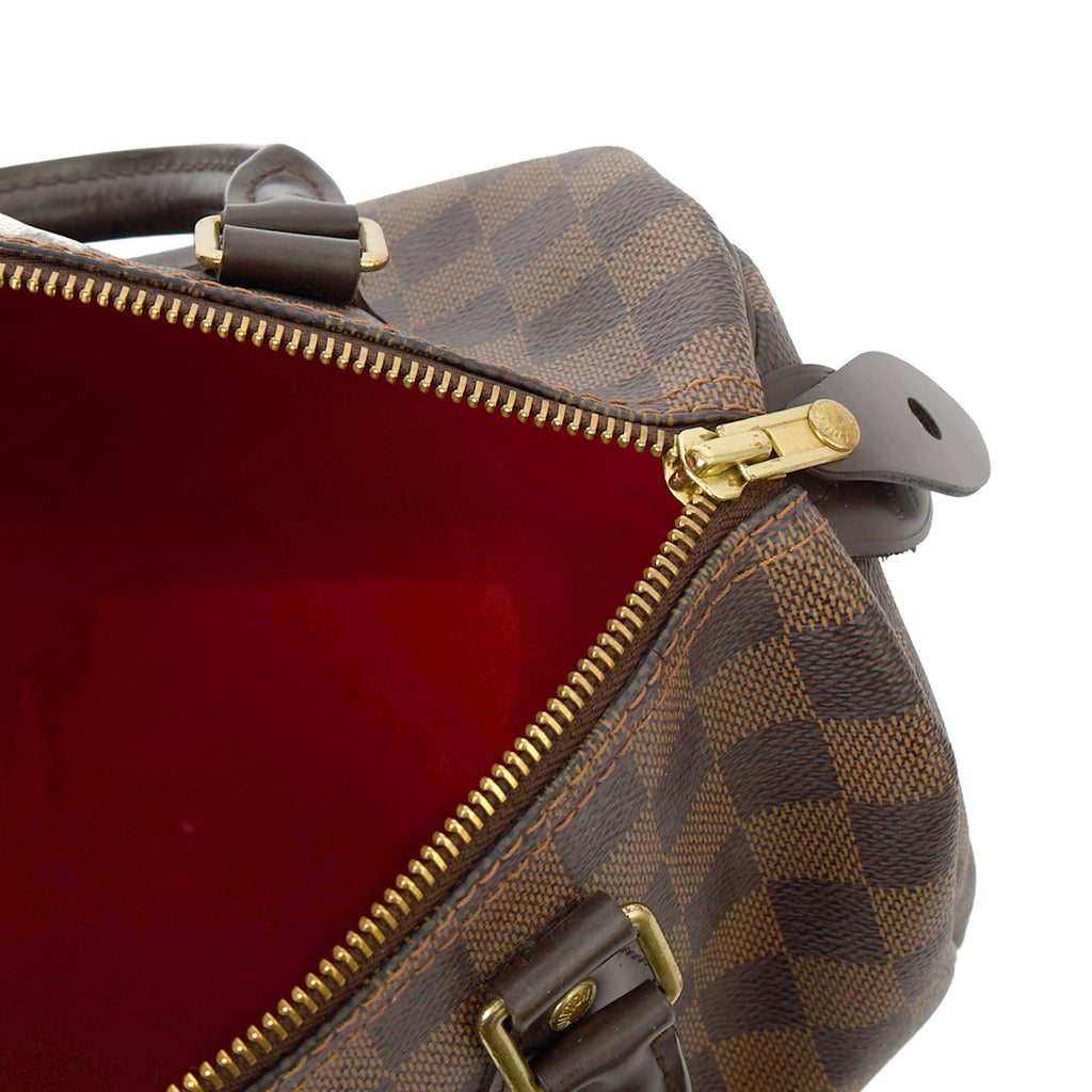Louis Vuitton Tote Speedy 25 in Damier Ebene, Canvas — Lifestyle View