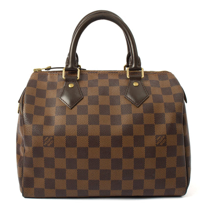 Louis Vuitton Tote Speedy 25 in Damier Ebene, Canvas — Front View