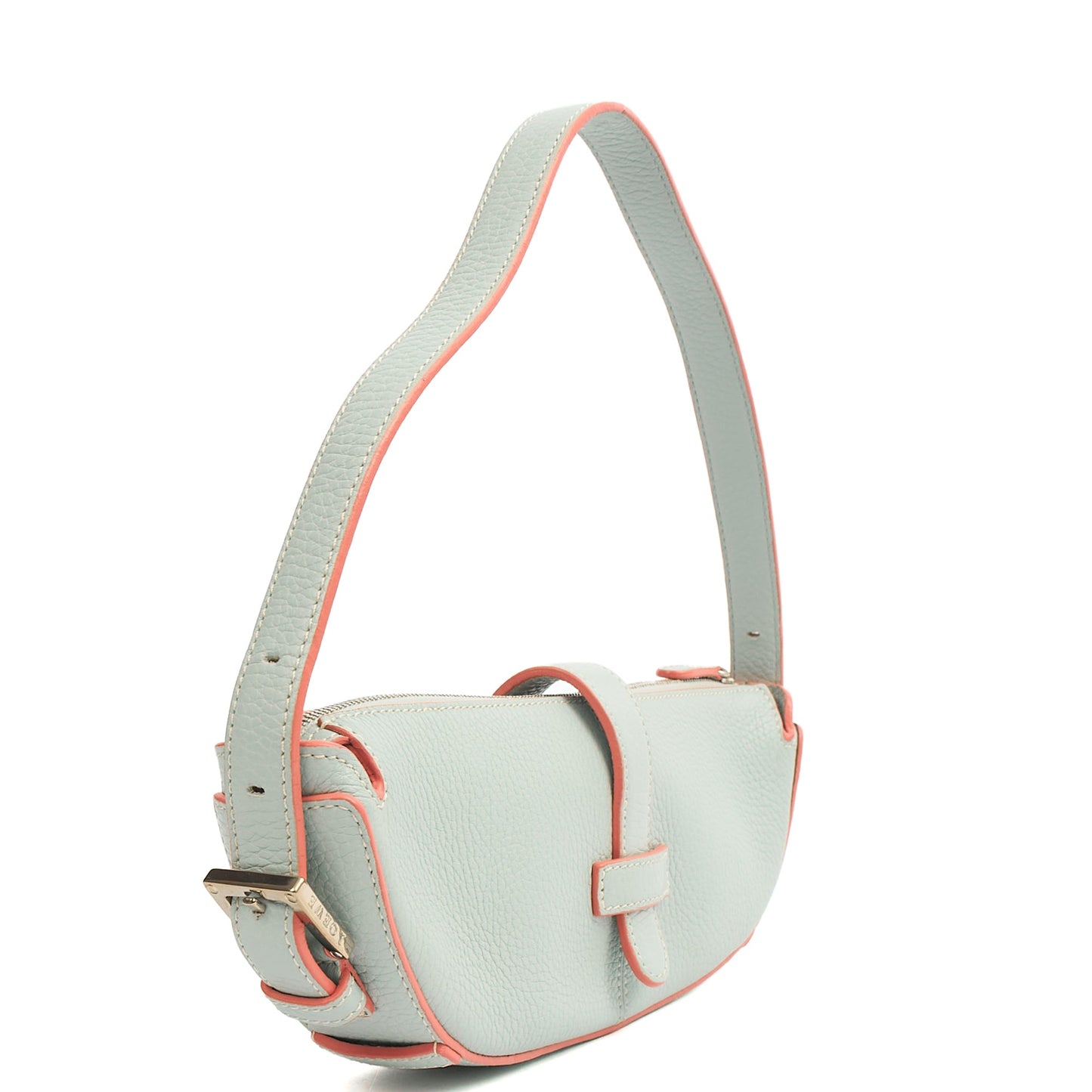 Loewe Shoulder Bag Vintage Shoulder Bag in Blue, Leather — Back View