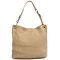 Prada Tote Lux Tote in Neutral, Calfskin — Front View