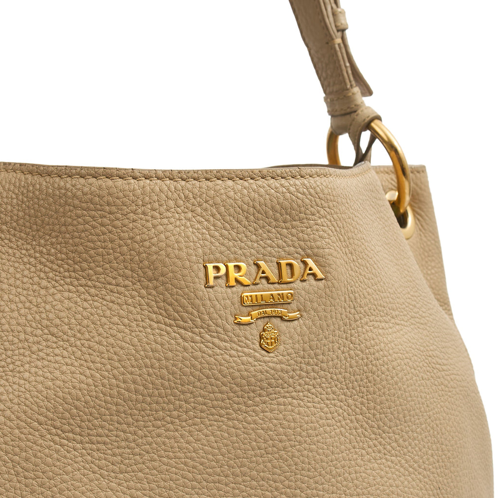 Prada Tote Lux Tote in Neutral, Calfskin — Lifestyle View