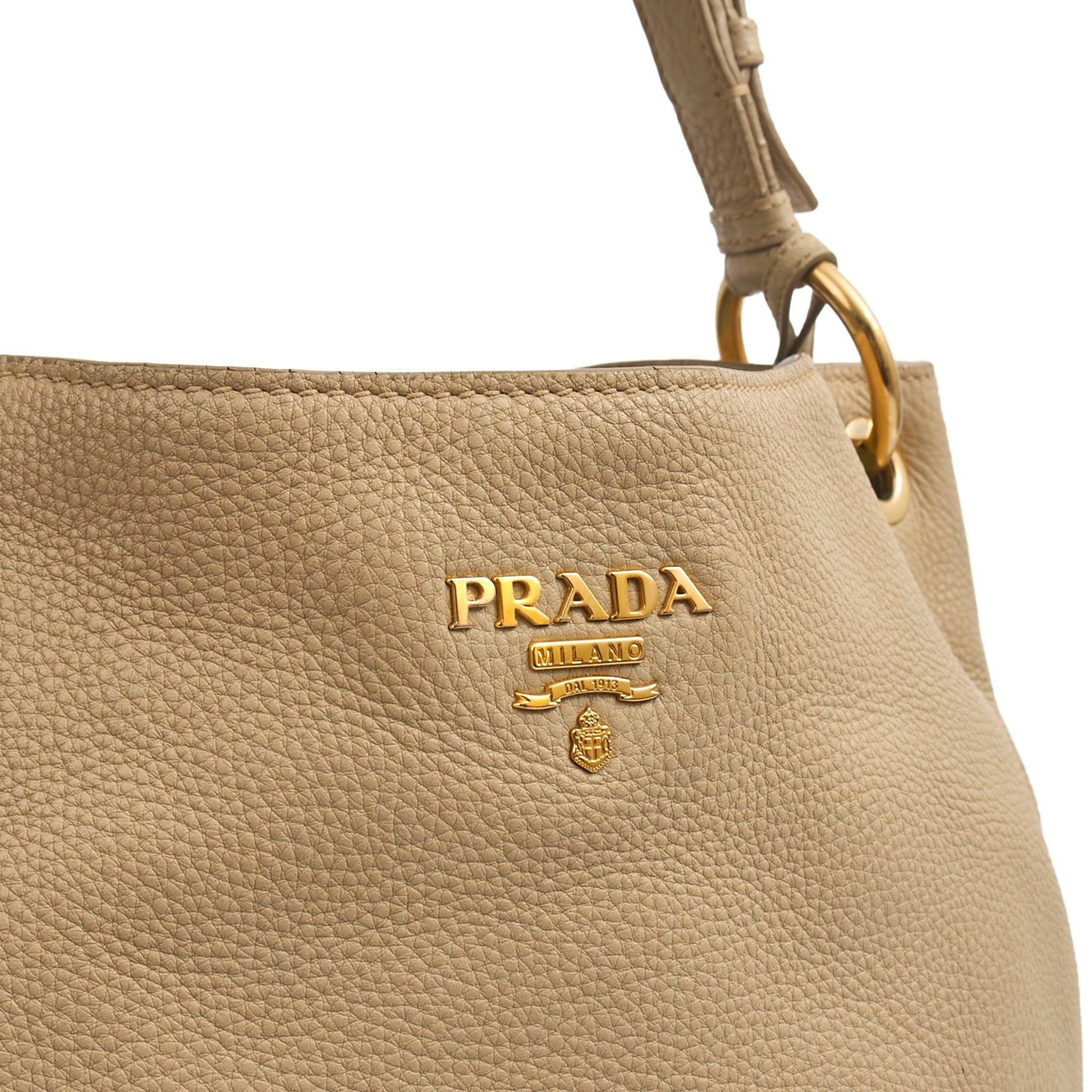 Prada Tote Lux Tote in Neutral, Calfskin — Lifestyle View