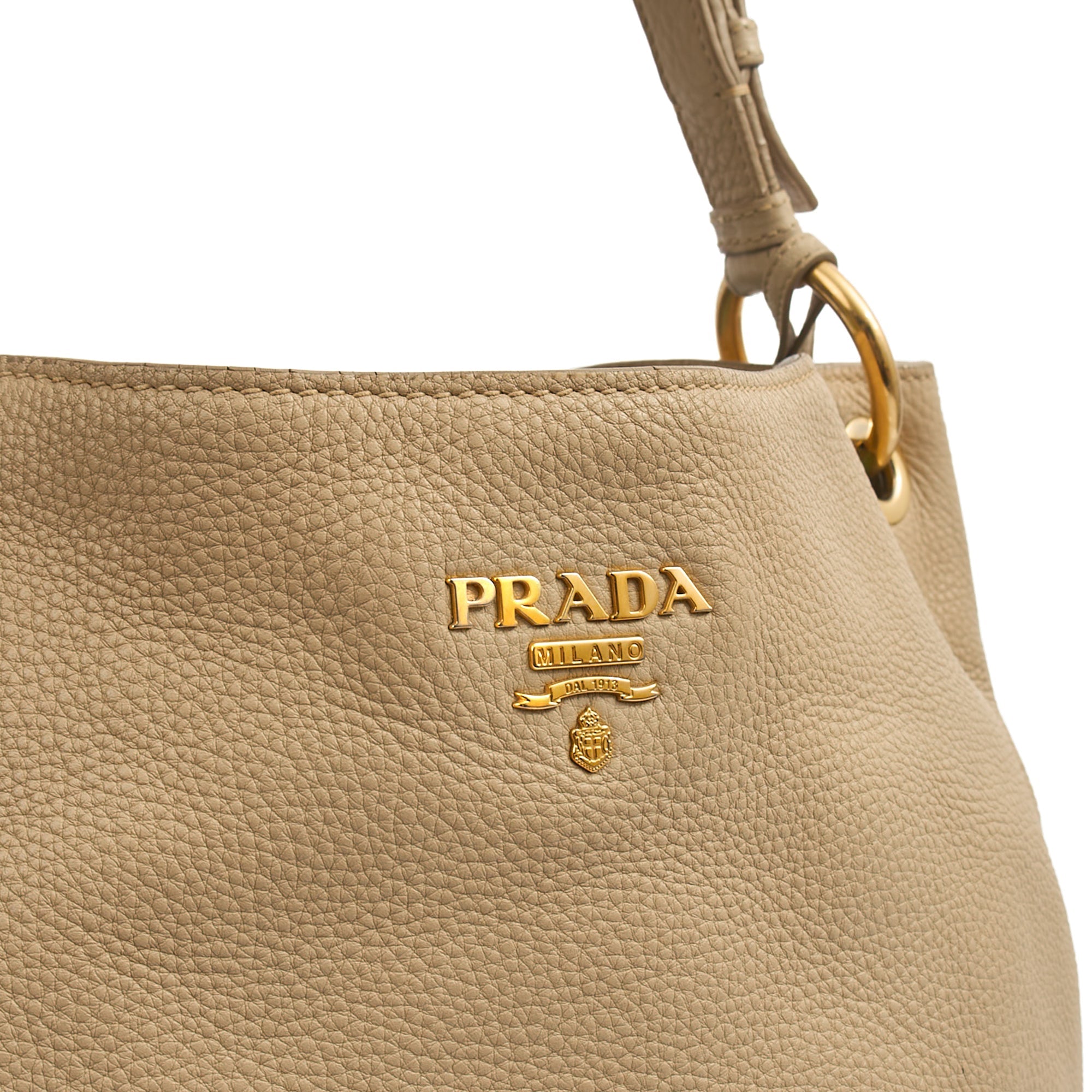 Prada Tote Lux Tote in Neutral, Calfskin — Lifestyle View