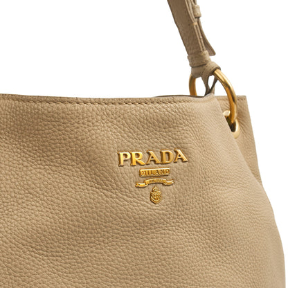 Prada Tote Lux Tote in Neutral, Calfskin — Lifestyle View