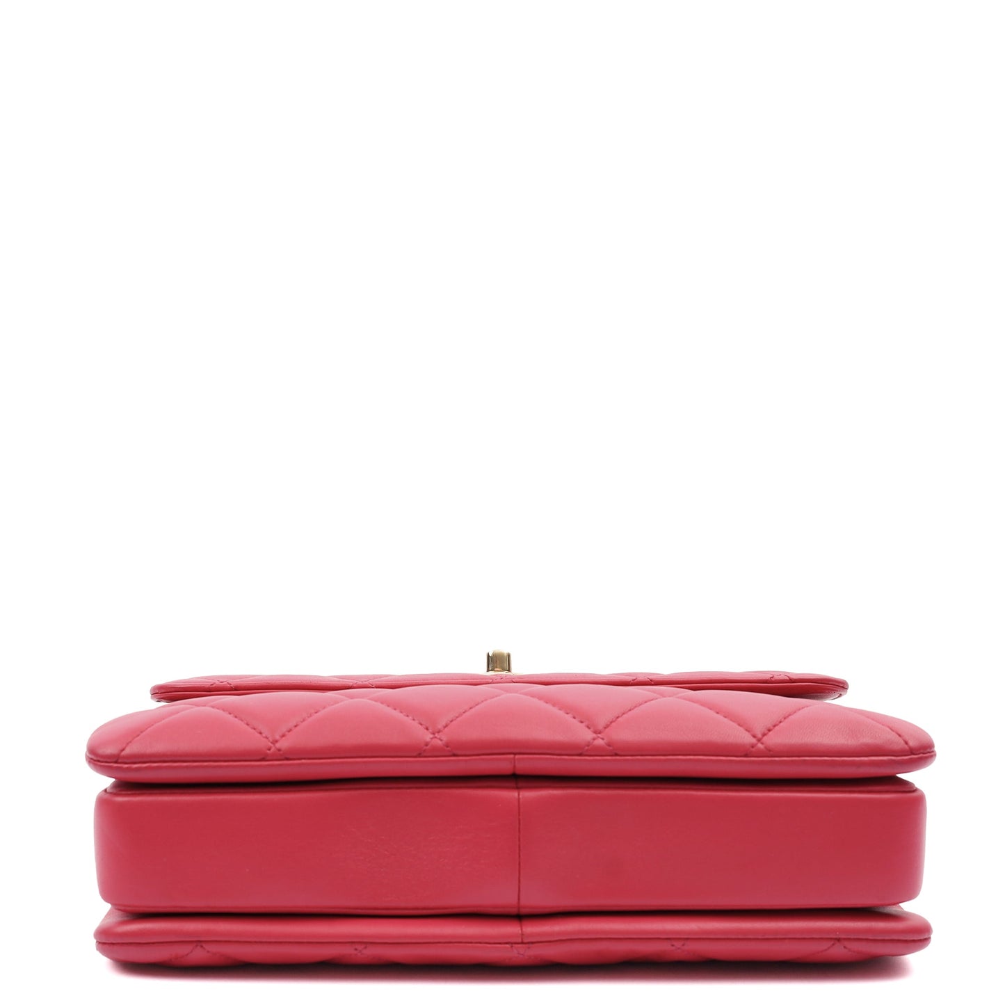 Chanel Top Handle Trendy CC in Pink, Calfskin Leather — Top View