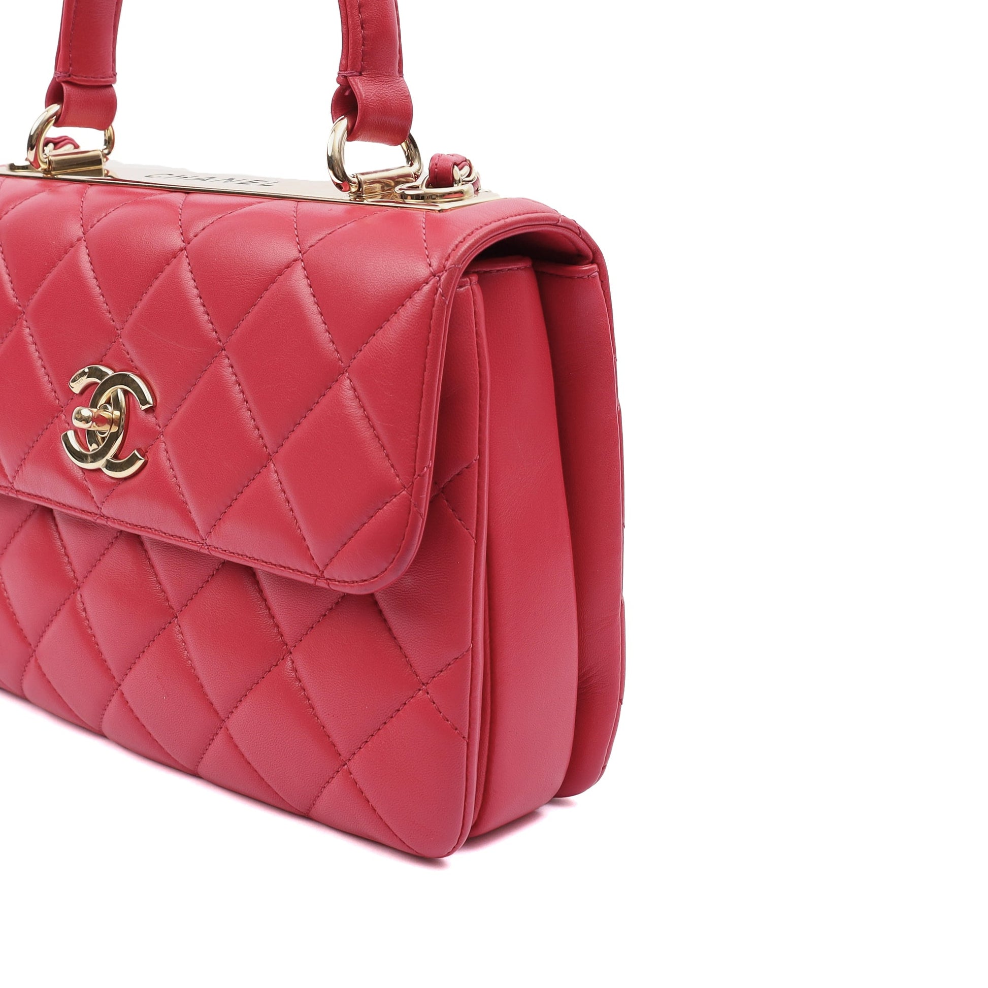 Chanel Top Handle Trendy CC in Pink, Calfskin Leather — Alternate View 15
