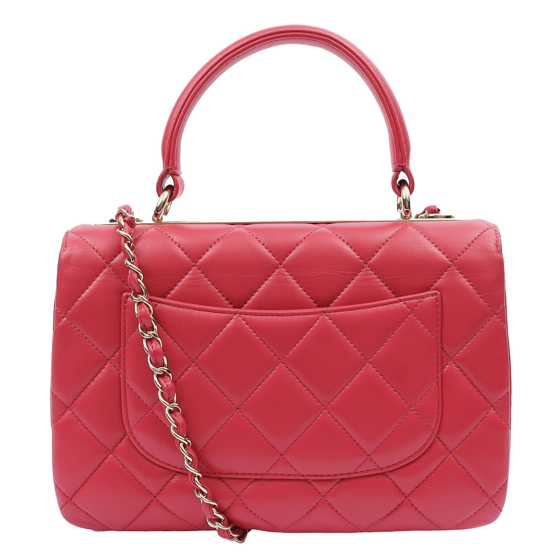 Chanel Top Handle Trendy CC in Pink, Calfskin Leather — Alternate View 13