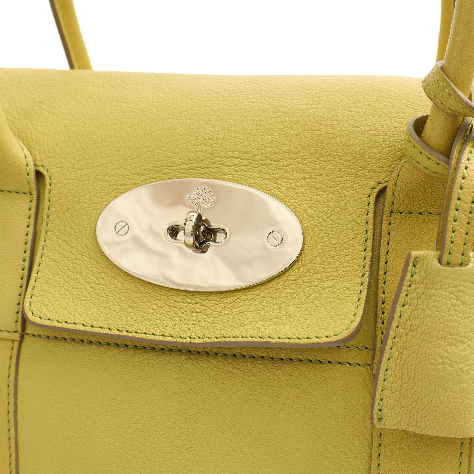 Mulberry Tote Bayswater Heritage in Pistachio, Leather — Side View