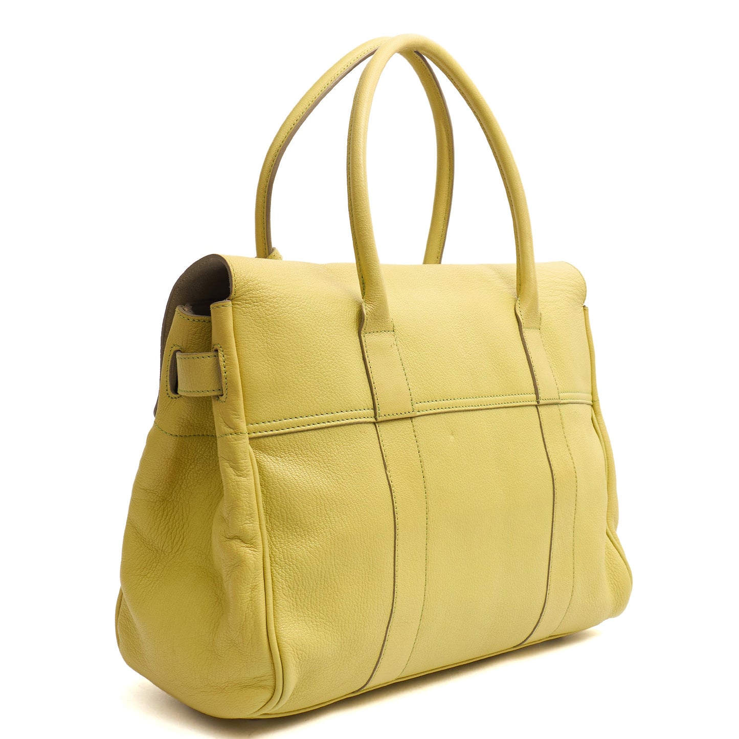 Mulberry Tote Bayswater Heritage in Pistachio, Leather — Back View