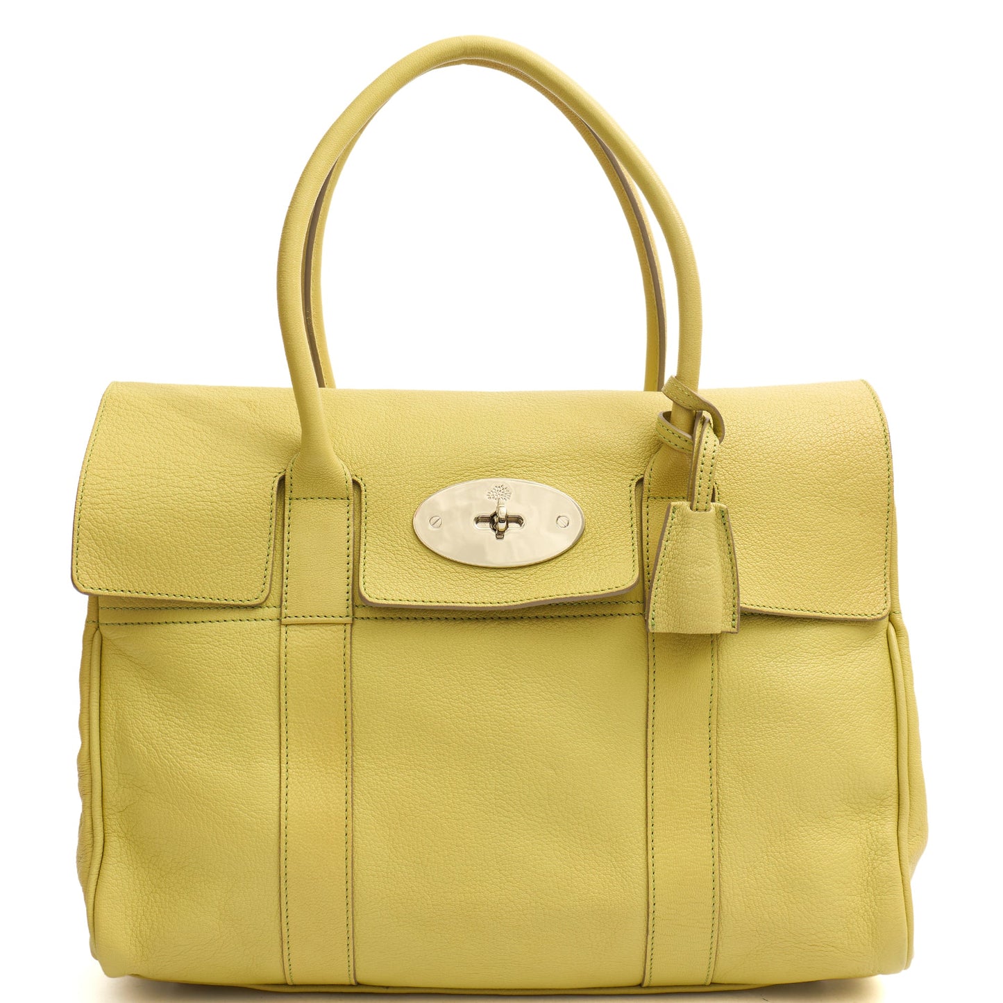 Mulberry Tote Bayswater Heritage in Pistachio, Leather — Front View