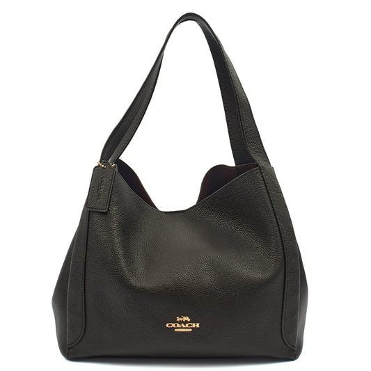 Coach Tote Edie Tote in Black, Leather — Front View