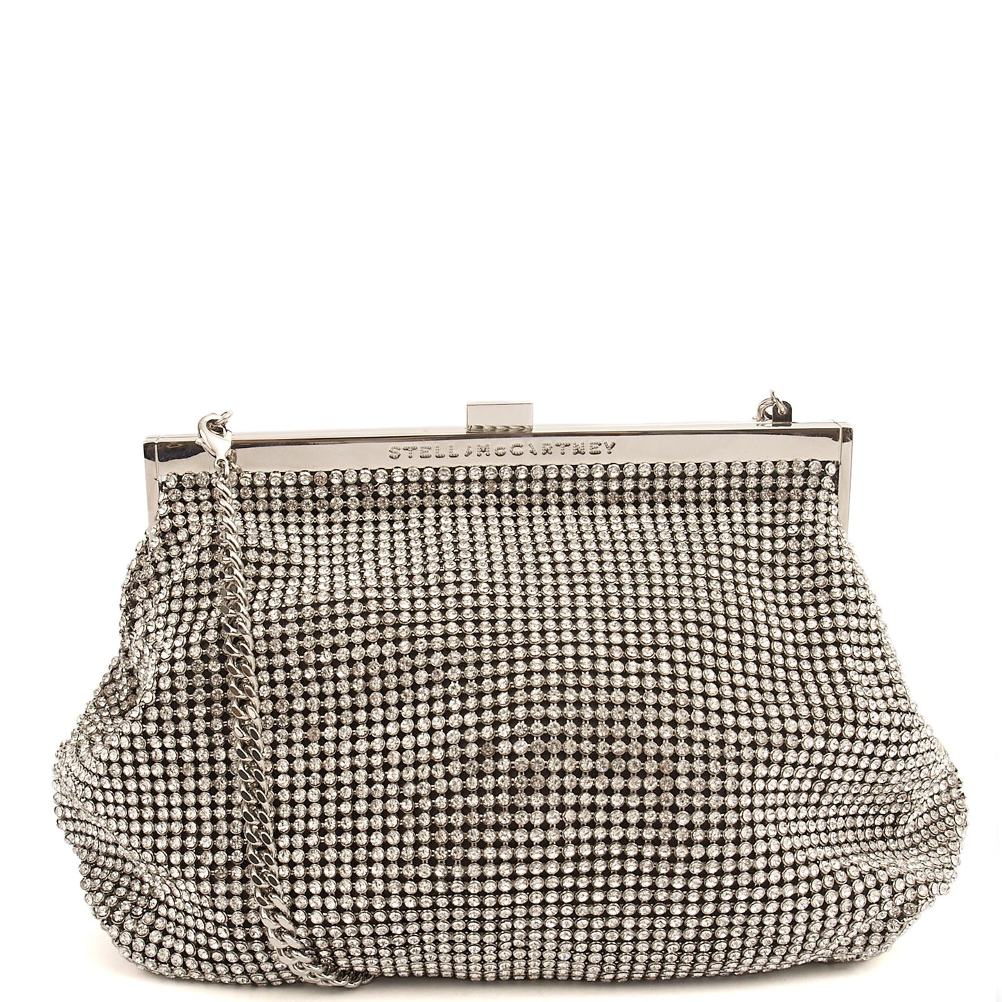 Stella McCartney Cross Body Frayme in Metallic, Other — Front View