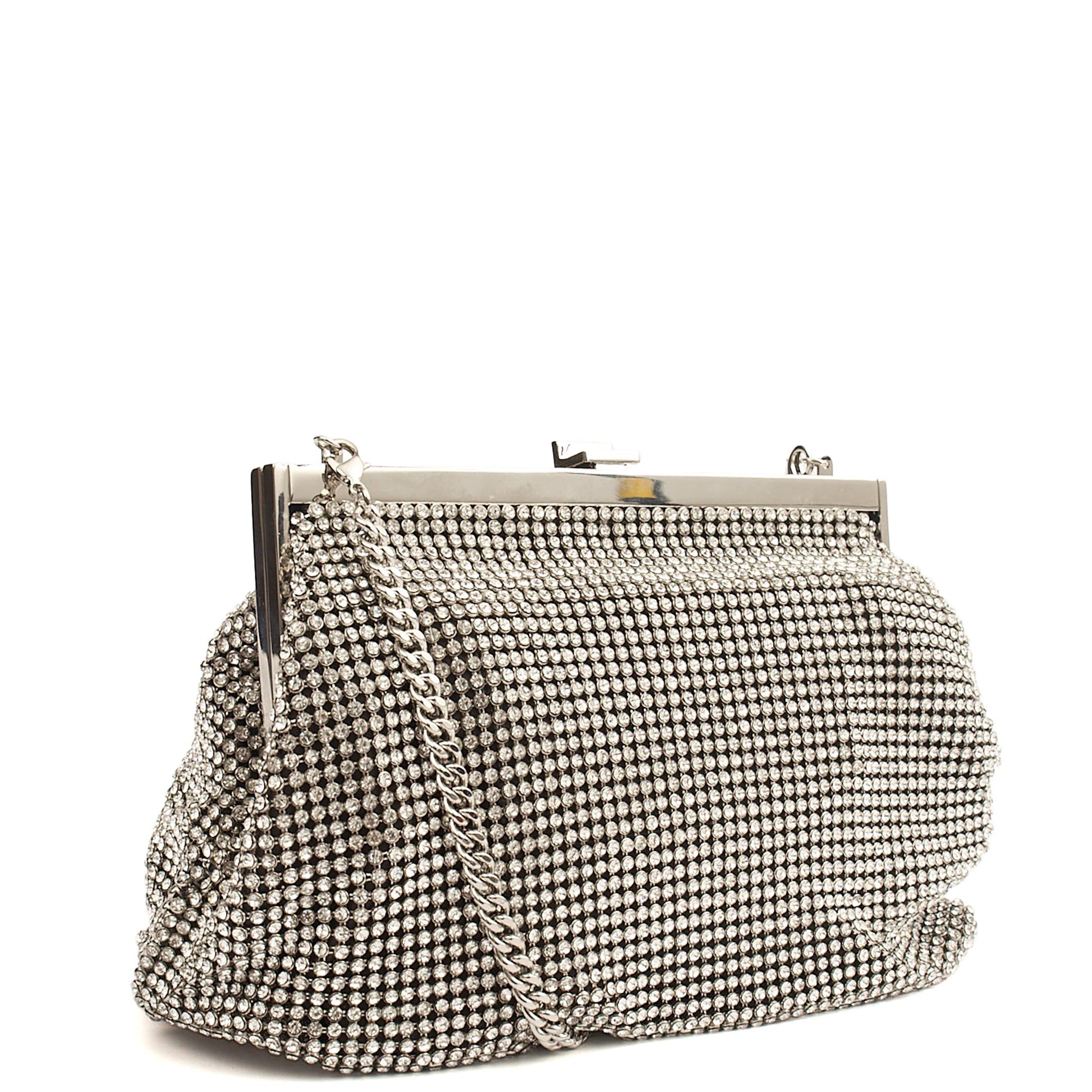 Stella McCartney Cross Body Frayme in Metallic, Other — Side View