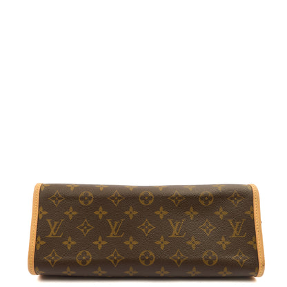 Louis Vuitton Top Handle Popincourt Long in Brown, Leather — Top View