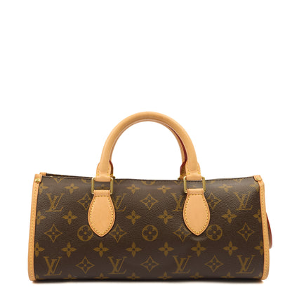 Louis Vuitton Top Handle Popincourt Long in Brown, Leather — Back View