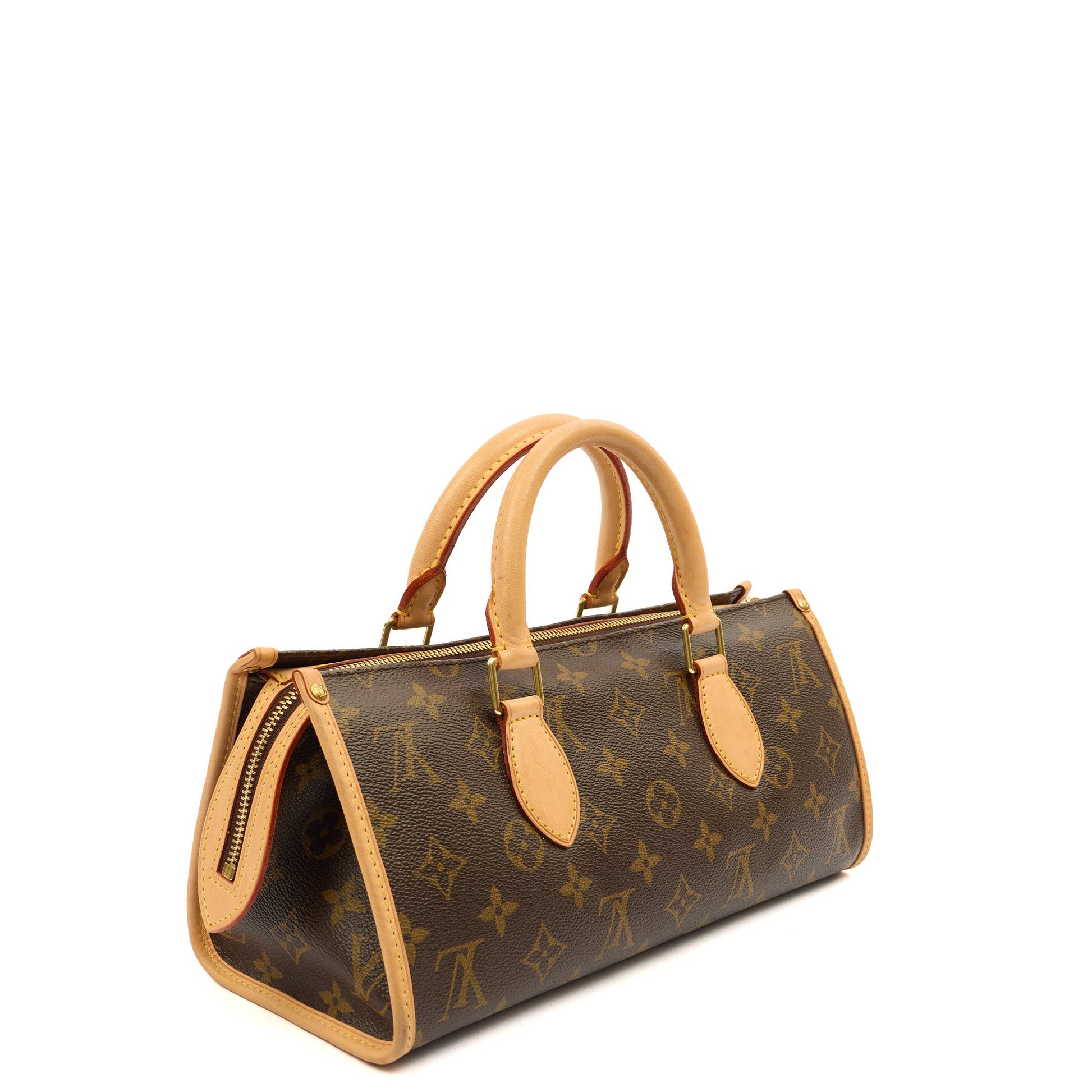 Louis Vuitton Top Handle Popincourt Long in Brown, Leather — Side View