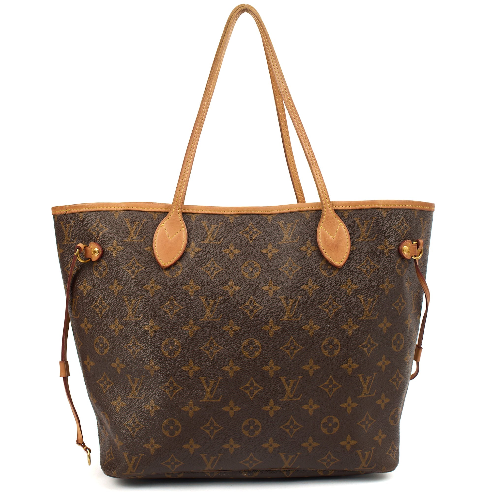 Louis Vuitton Tote Neverfull MM in Monogram, Canvas — Top View