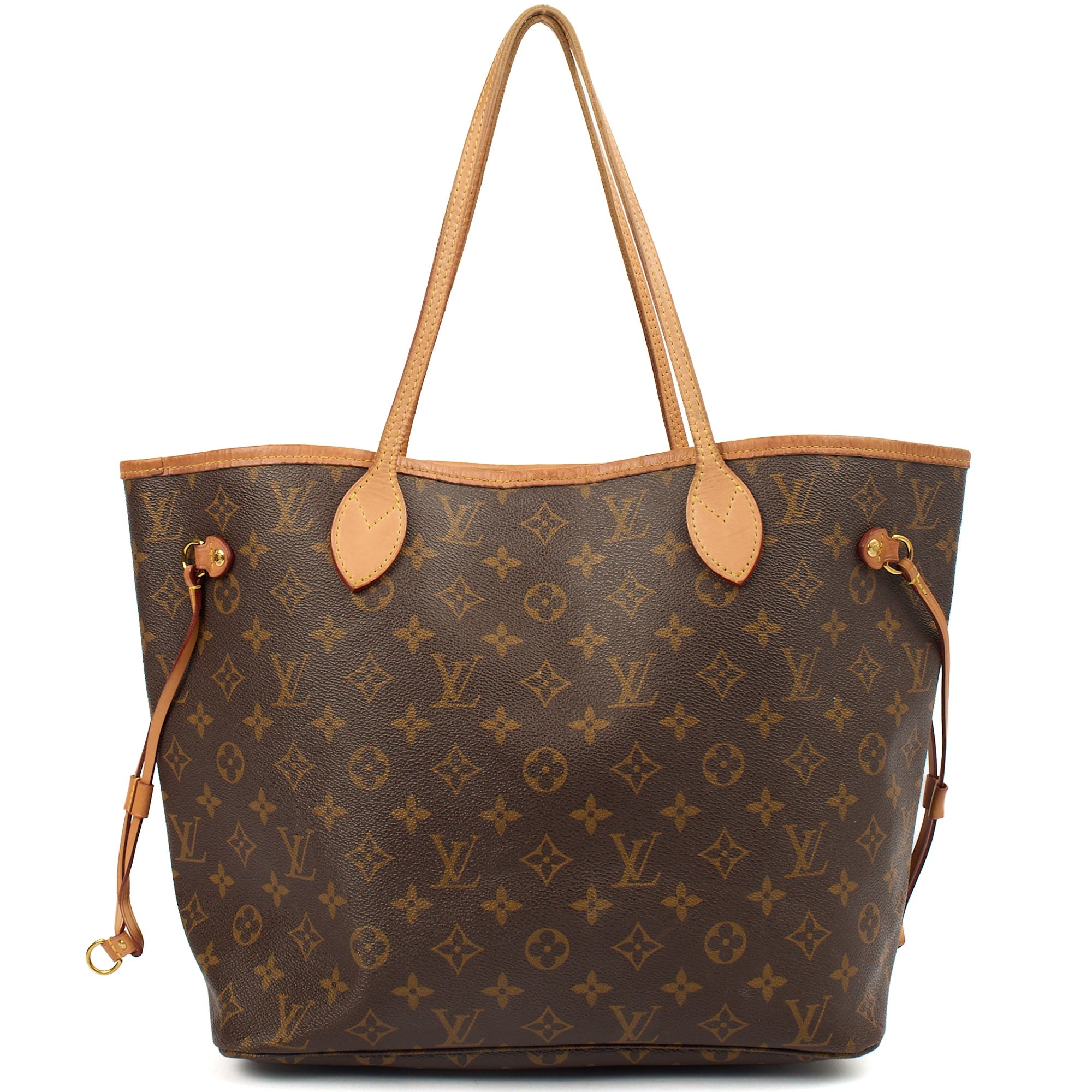 Louis Vuitton Tote Neverfull MM in Monogram, Canvas — Front View