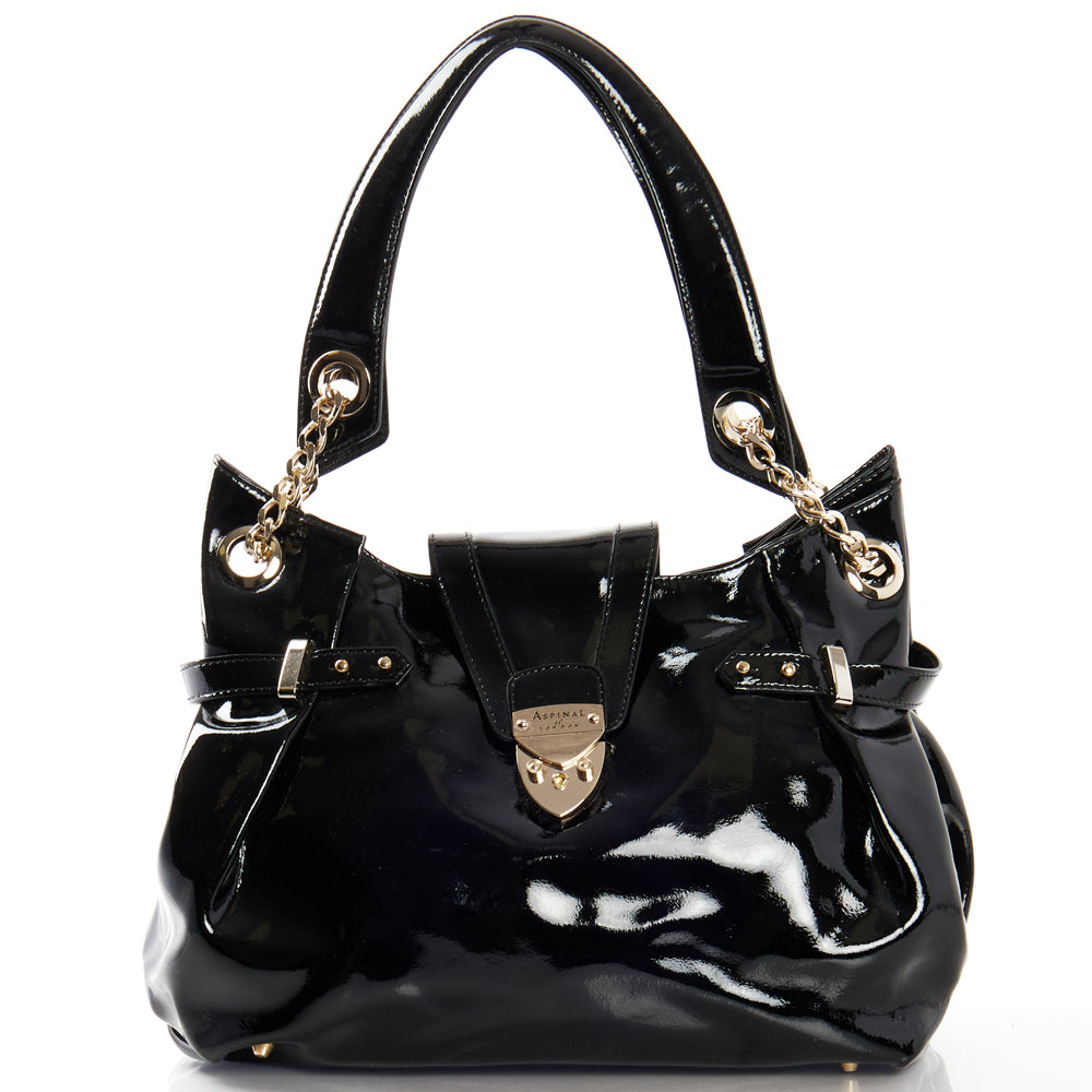 Aspinal of London Tote Berkeley in Black, Leather — Alternate View 17