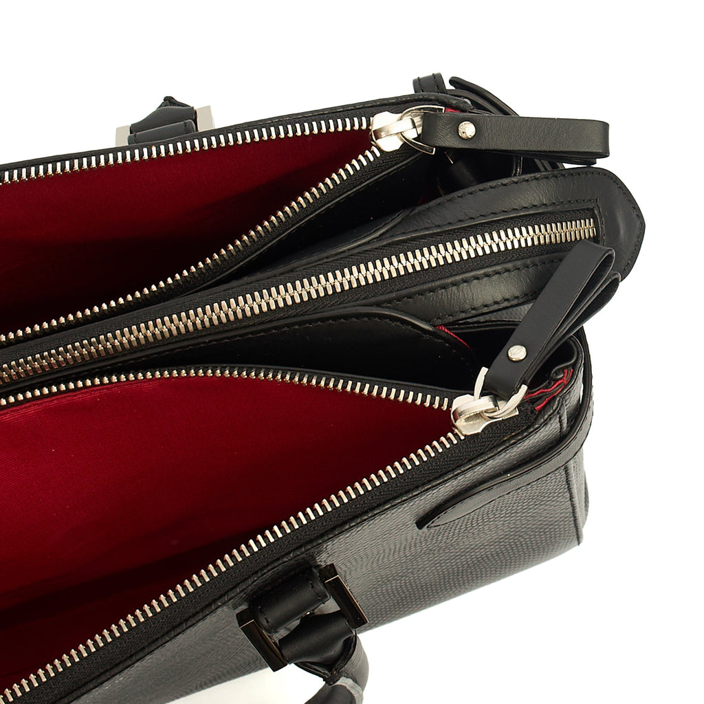 Aspinal of London Tote London Tote - Midi in Black, Leather — Detail View