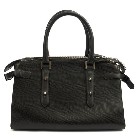 Aspinal of London Tote London Tote - Midi in Black, Leather — Front View
