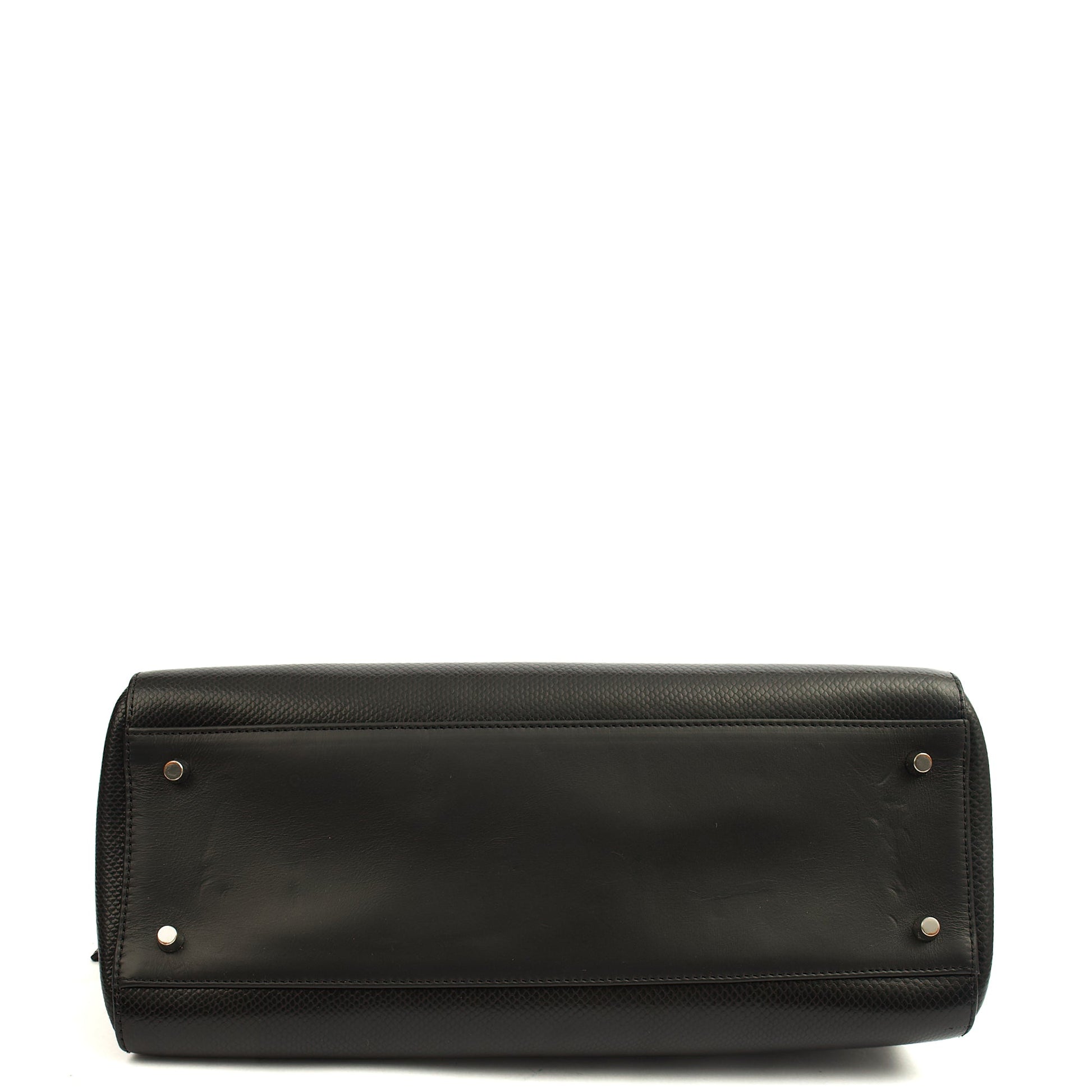 Aspinal of London Tote London Tote - Midi in Black, Leather — Top View