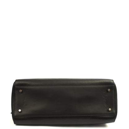 Aspinal of London Tote London Tote - Midi in Black, Leather — Top View