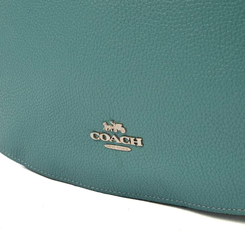 Coach Shoulder Bag Hadley Hobo in Blue, Leather — Lifestyle View