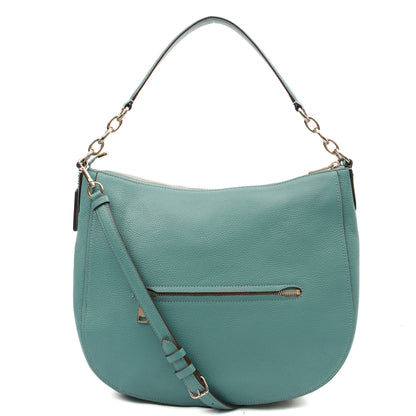 Coach Shoulder Bag Hadley Hobo in Blue, Leather — Alternate View 10