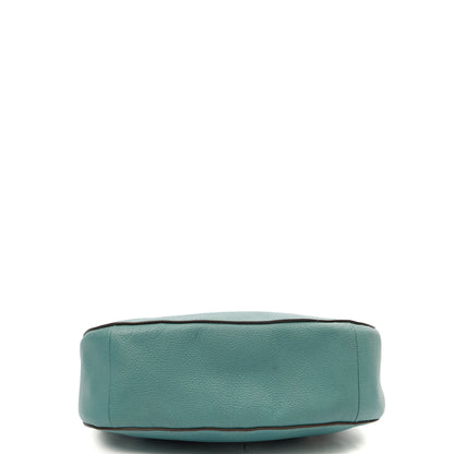 Coach Shoulder Bag Hadley Hobo in Blue, Leather — Top View