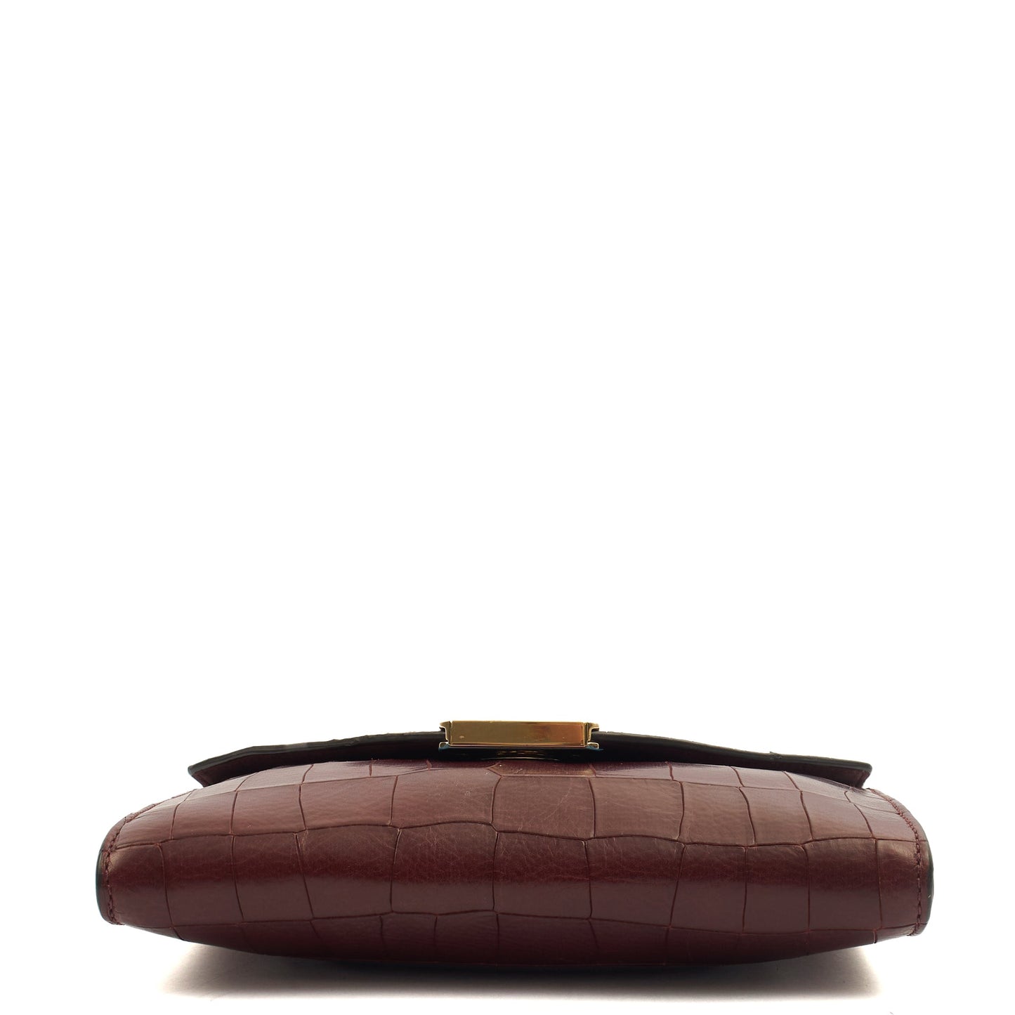 Mulberry Shoulder Bag Delphie in Oxblood, Exotic Effect Leather — Alternate View 10