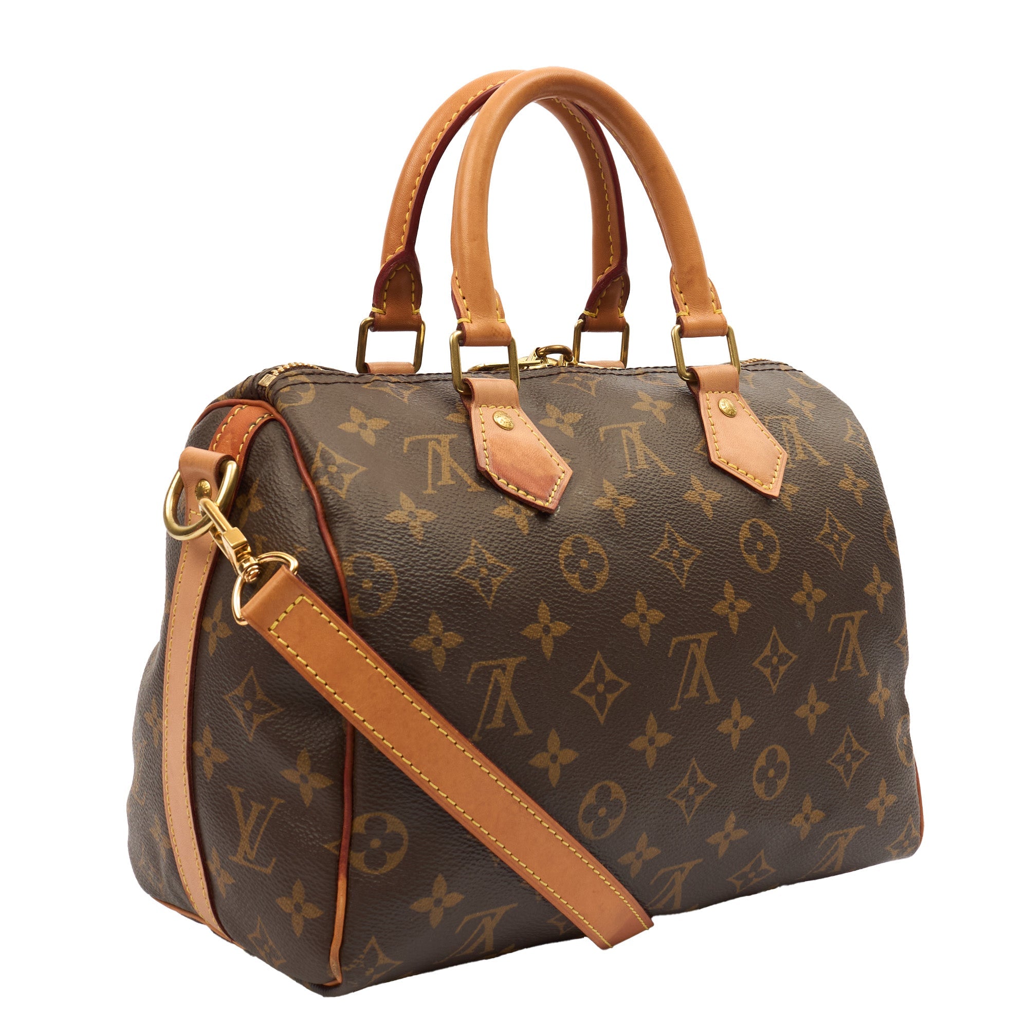 Louis Vuitton Cross Body Speedy Bandouliere 25 in Monogram, Canvas — Alternate View 10
