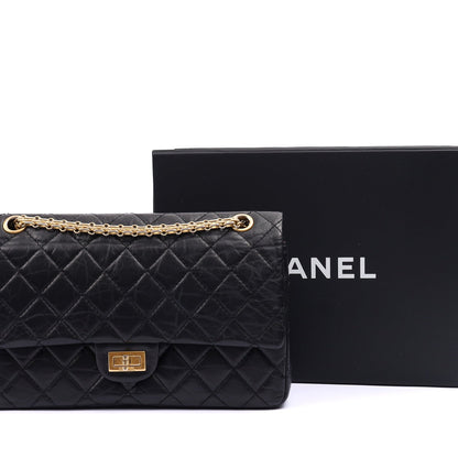 Chanel Shoulder Bag 2.55 Reissue in Black, Crinkled Calfskin Leather — Alternate View 7