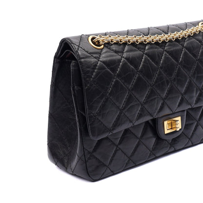 Chanel Shoulder Bag 2.55 Reissue in Black, Crinkled Calfskin Leather — Alternate View 8