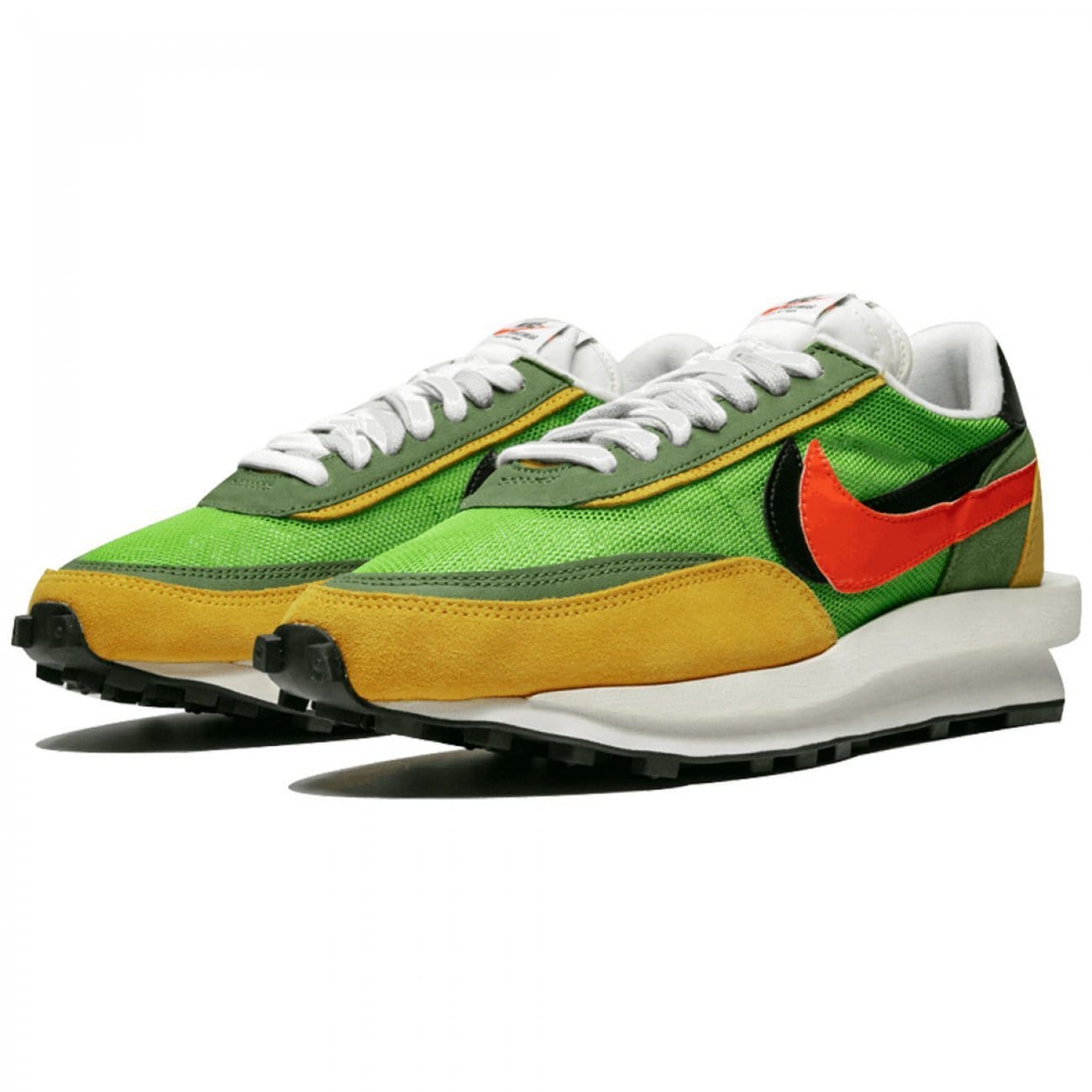 Sacai x Nike LDV Waffle Daybreak Green — UK 3 | EU 35.5 | US 3.5 — Back View