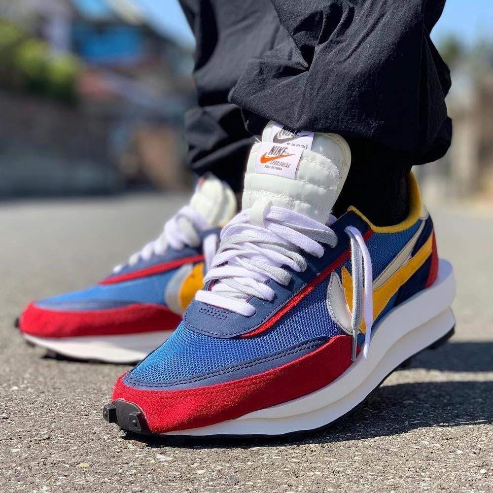 Sacai x Nike LDV Waffle Daybreak Blue — UK 3 | EU 35.5 | US 3.5 — Lifestyle View