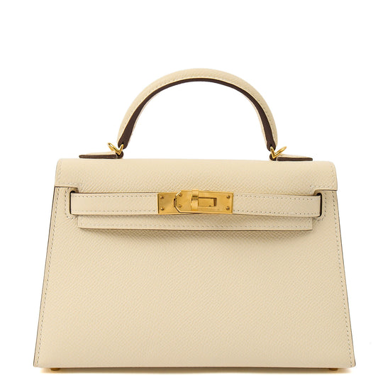 Hermes Kelly II 20 in Nata, Epsom Leather — Front View