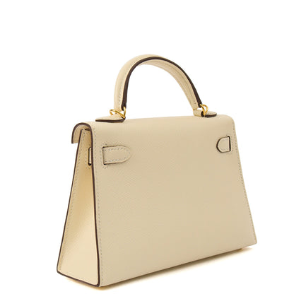 Hermes Kelly II 20 in Nata, Epsom Leather — Back View