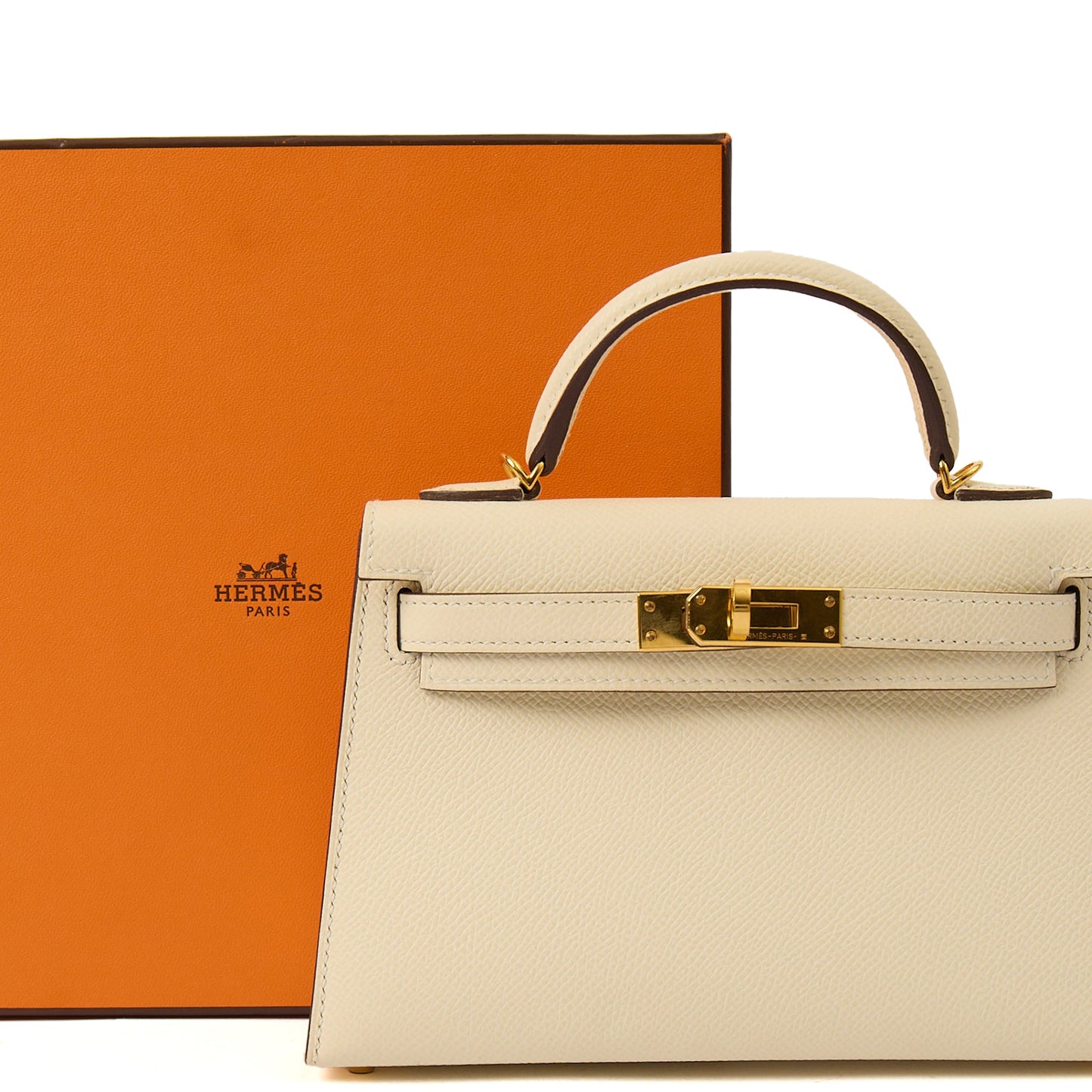 Hermes Kelly II 20 in Nata, Epsom Leather — Side View