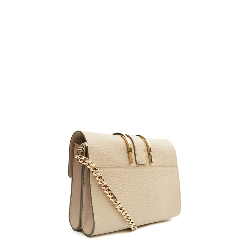 Chloe Shoulder Bag Shoulder Bag in Neutral, Calfskin Leather — Alternate View 8